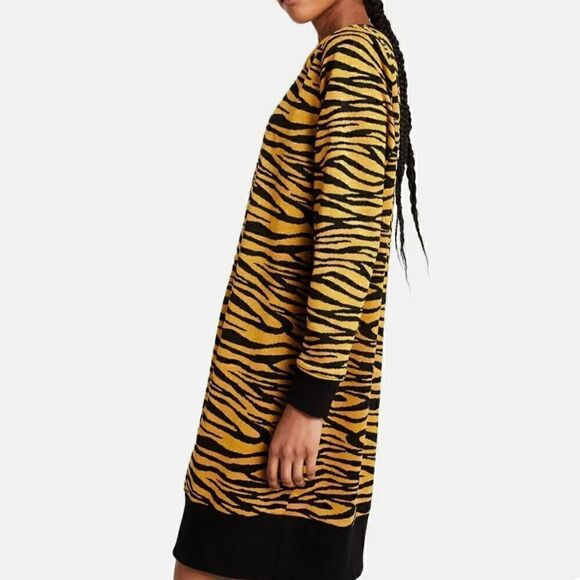 Women's Animal Print Long Sleeve Dress - Victor Glemaud x Target Dark Gold - - Picture 5 of 7